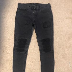 Pacsun Black Stacked Skinny Jeans